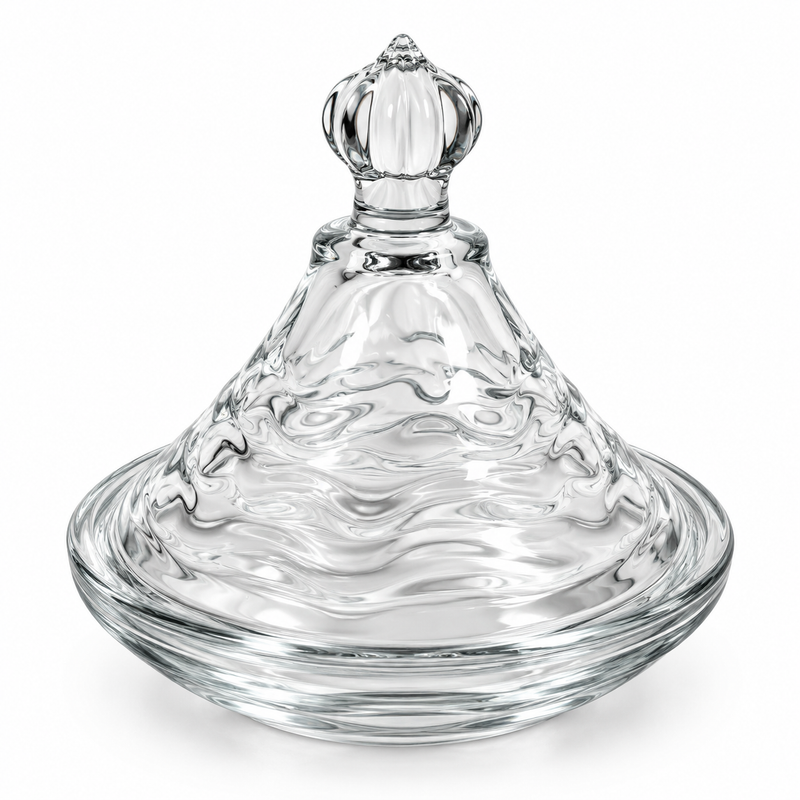 Glass Candy Dish with Lid