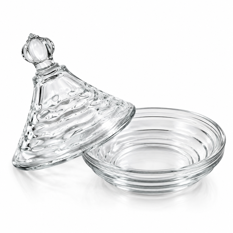 Glass Candy Dish with Lid