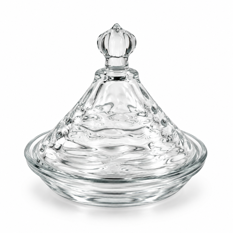 Glass Candy Dish with Lid