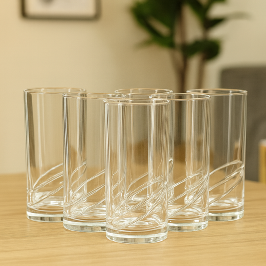 Slanted Clear Glass 12c – Modern Premium Drinkware