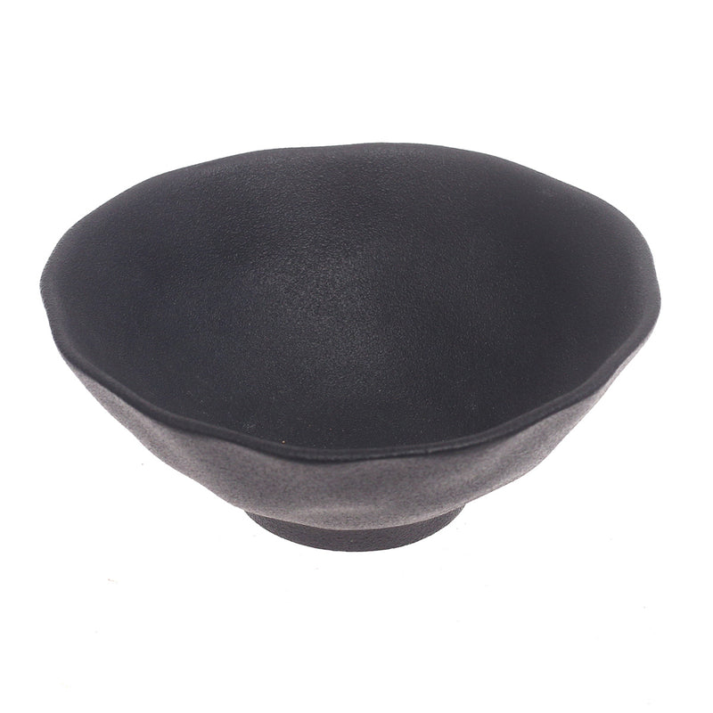 Black  Bowl – Modern Minimal Tabletop Accent Bowl, 8 Inch - Habitt