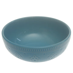 Blue Ceramic Bowl – 6 Inch Everyday Serving Bowl - Habitt