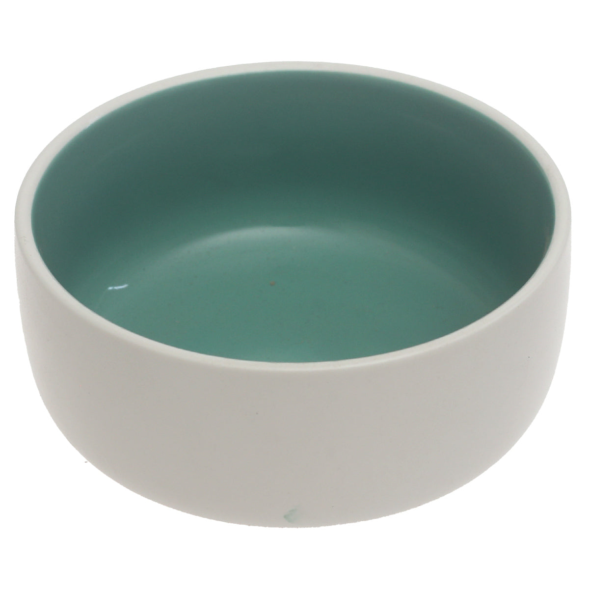 Green Ceramic Bowl – 5.5 Inch Modern Two-Tone Serving Bowl - Habitt