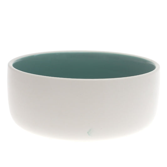 Green Ceramic Bowl – 5.5 Inch Modern Two-Tone Serving Bowl - Habitt