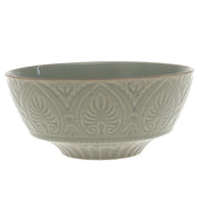 Green Ceramic Serving Bowl – 6 Inch Textured Tableware Accent - Habitt