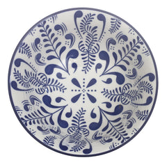 Multicolor Blue & White Ceramic Bowl – 6 Inch Serving Bowl - Habitt