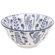 Multicolor Blue & White Ceramic Bowl – 6 Inch Serving Bowl - Habitt