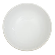 White Ceramic Bowl – 6 Inch Minimalist Textured Serving Bowl - Habitt