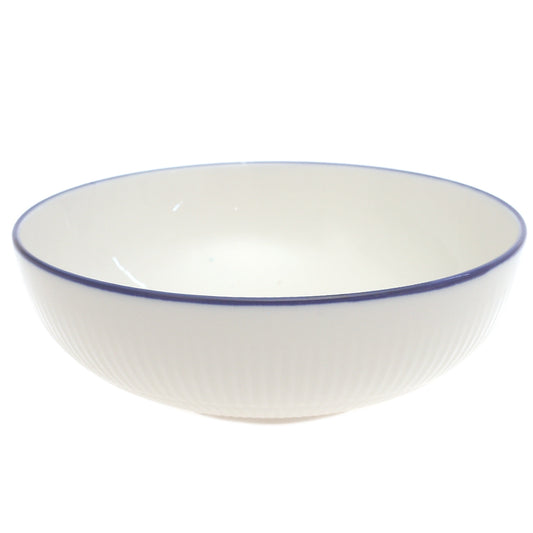 White Ceramic Bowl 7 Inch – Classic Minimalist Everyday Serving Bowl - Habitt