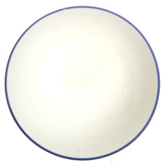 White Ceramic Bowl 7 Inch – Classic Minimalist Everyday Serving Bowl - Habitt
