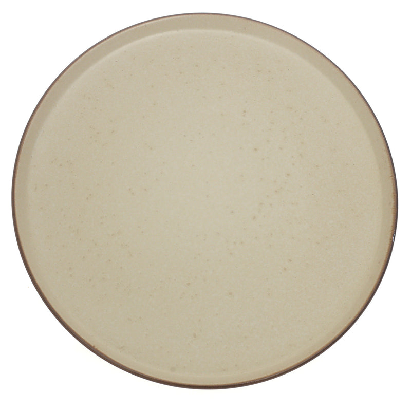 Beige Ceramic Dinner Plate 10.5 Inch – Minimalist Stoneware Tableware - Habitt