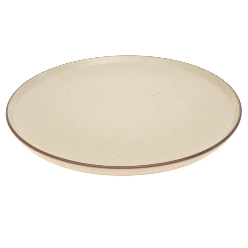 Beige Ceramic Dinner Plate 10.5 Inch – Minimalist Stoneware Tableware - Habitt