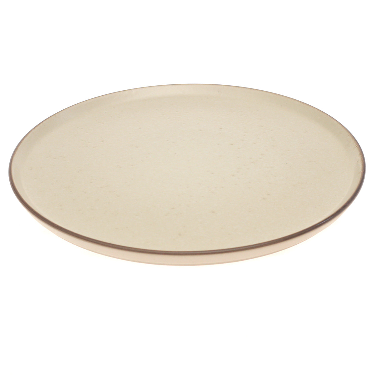 Beige Ceramic Dinner Plate 10.5 Inch – Minimalist Stoneware Tableware - Habitt