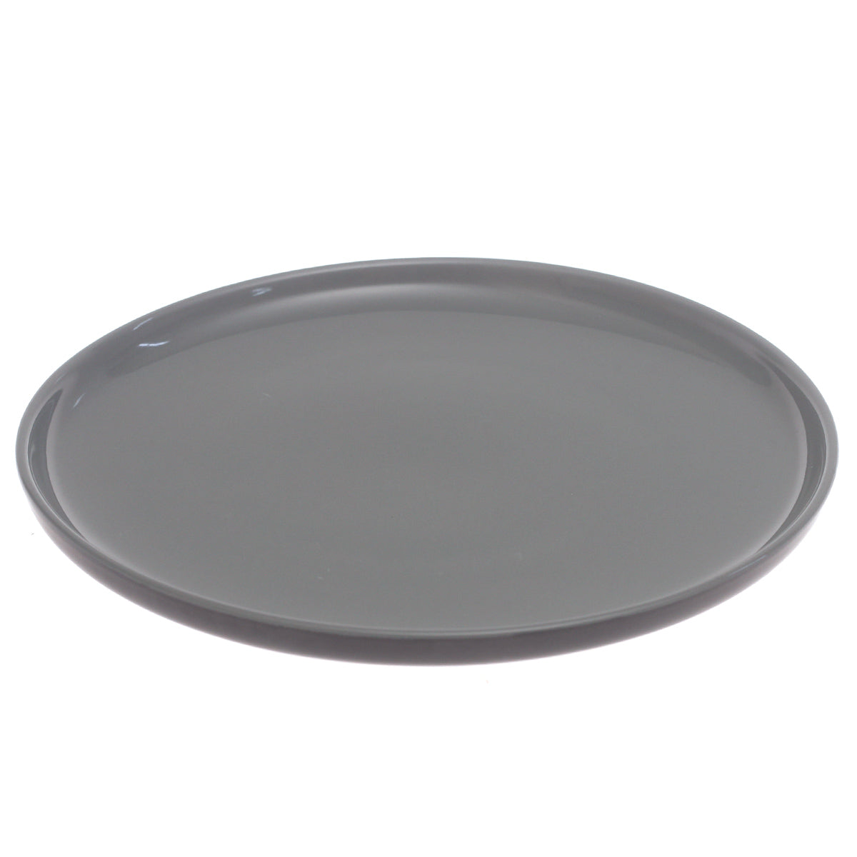 Black & Grey Dinner Plate – 10 Inch Food-Safe Plate