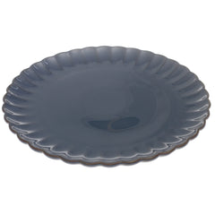 Blue Scalloped Dinner Plate 10.5 Inch – Elegant Ceramic Dining Plate