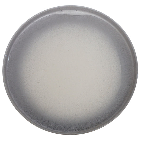 Grey & White Dinner Plate – 11 Inch Food-Safe Plate