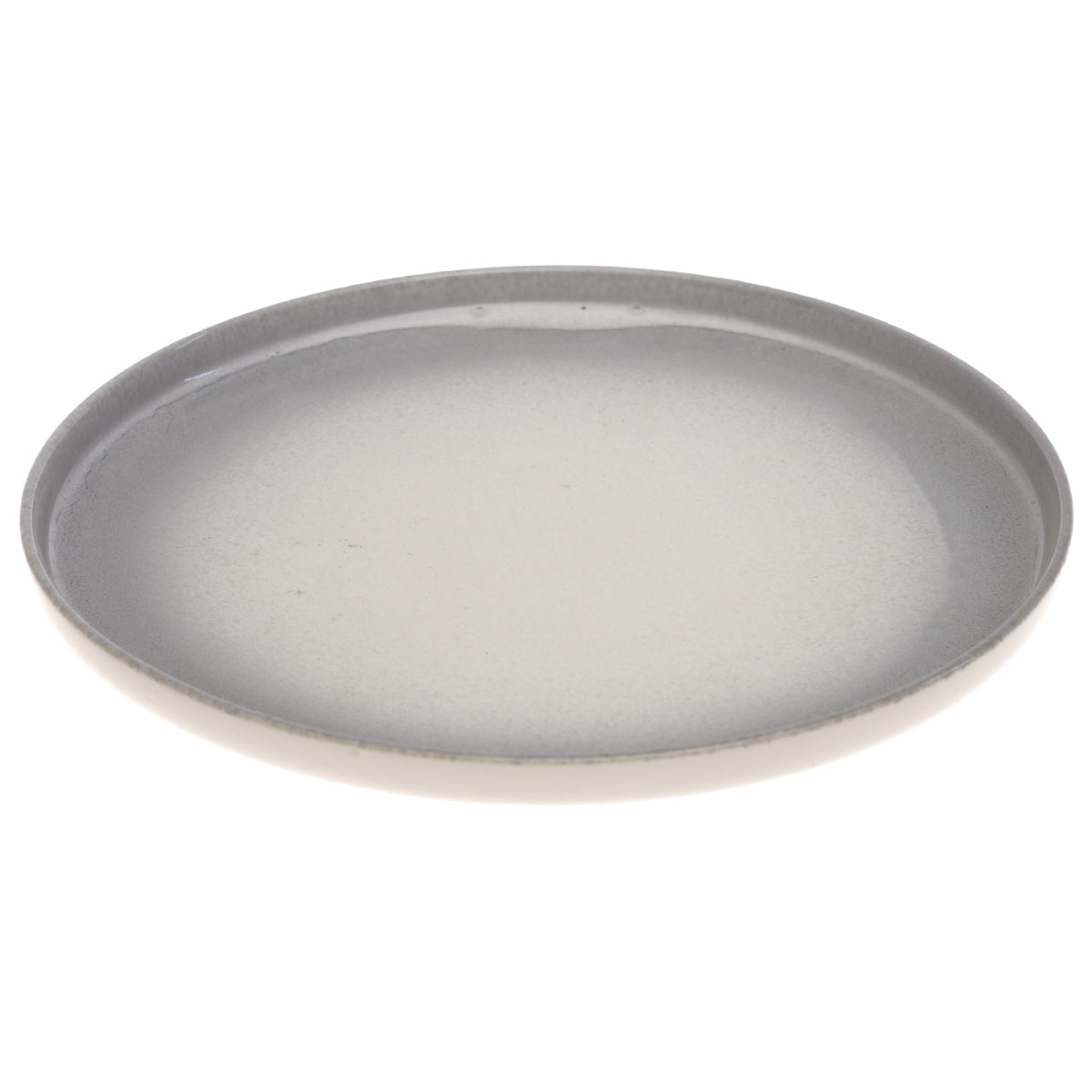 Grey & White Dinner Plate – 11 Inch Food-Safe Plate