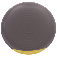 Grey & Yellow Dinner Plate 11 Inch – Modern Dual-Tone Ceramic Plate