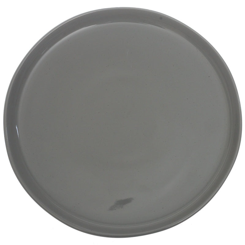 Grey Ceramic Dinner Plate 10.5 Inch – Modern Stoneware Tableware - Habitt