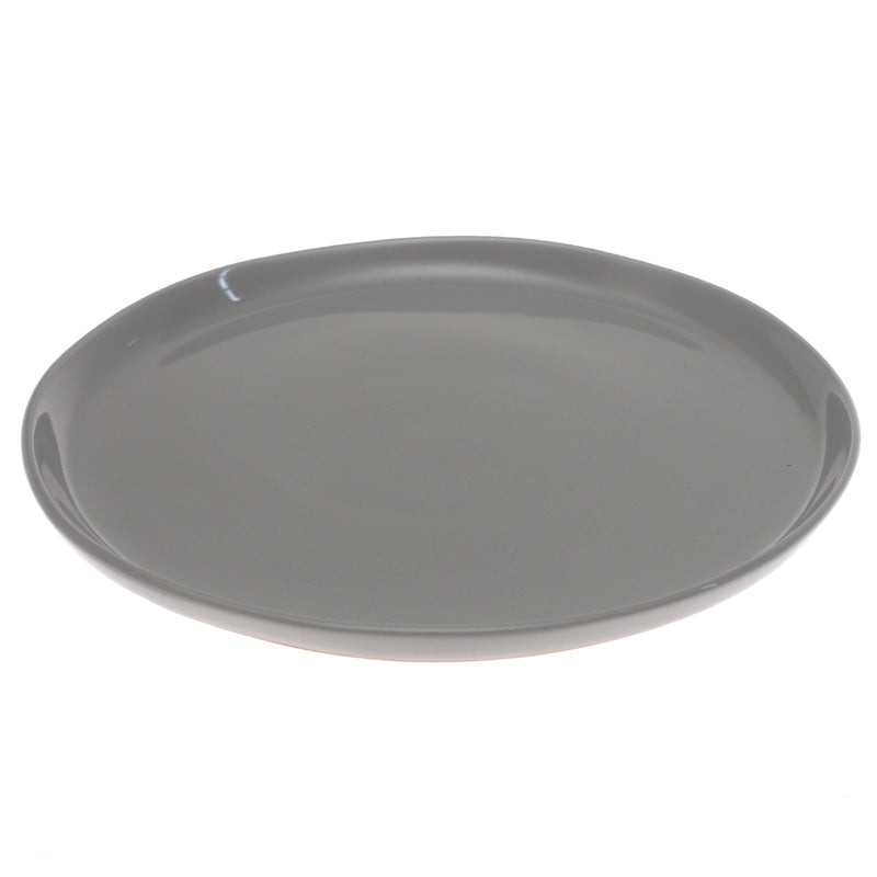 Grey Ceramic Dinner Plate 10.5 Inch – Modern Stoneware Tableware - Habitt