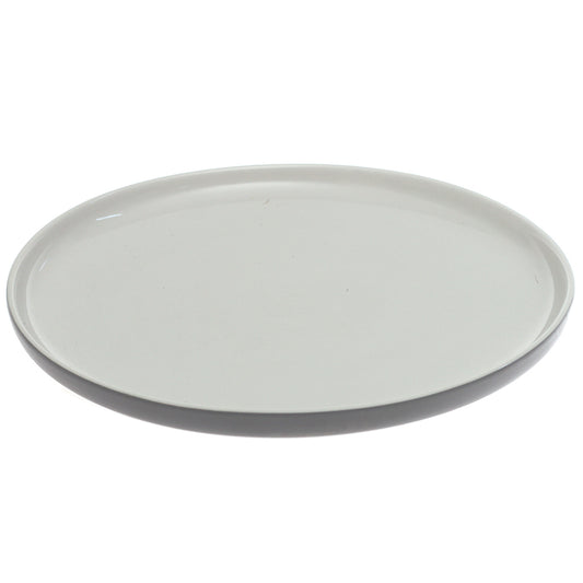 Light Grey & Grey Dinner Plate – 10 Inch Food-Safe Plate