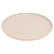 White & Pink Dinner Plate – 10 Inch Food-Safe Plate - Habitt