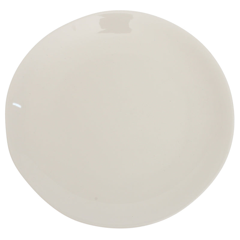 White Dinner Plate 10.5 Inch – Classic Solid Ceramic Dining Plate - Habitt