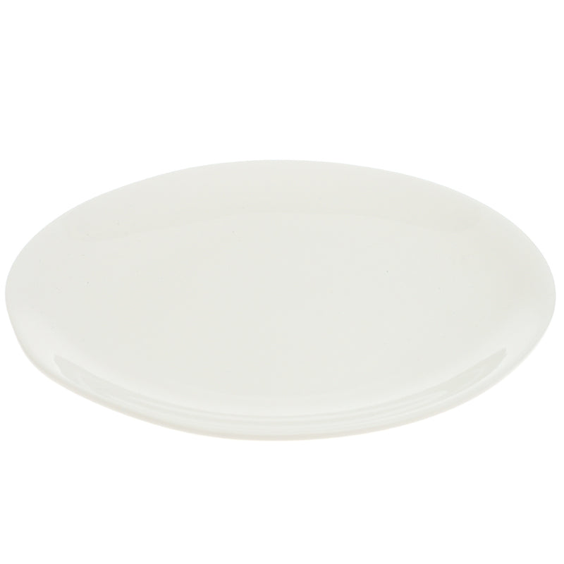 White Dinner Plate 10.5 Inch – Classic Solid Ceramic Dining Plate - Habitt