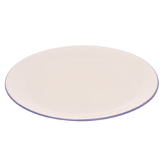 White Dinner Plate 11 Inch – Elegant Textured Rim Ceramic Plate