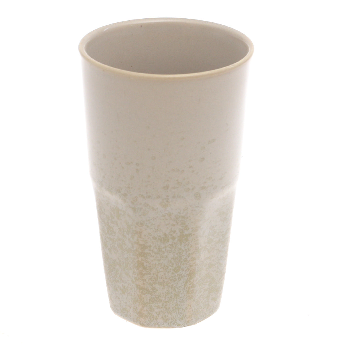 Beige Ceramic Glass 3 x 5 Inch – Minimalist Textured Drinkware