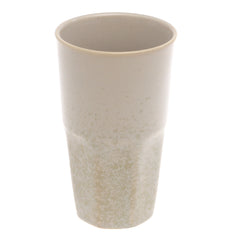 Beige Ceramic Glass 3 x 5 Inch – Minimalist Textured Drinkware