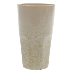 Beige Ceramic Glass 3 x 5 Inch – Minimalist Textured Drinkware