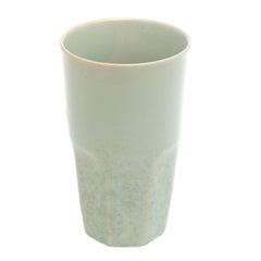 Light Green Ceramic Glass 3 x 5 Inch – Minimalist Textured Drinkware