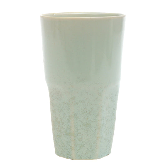 Light Green Ceramic Glass 3 x 5 Inch – Minimalist Textured Drinkware