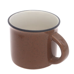 Dark Brown Speckled Ceramic Mug – 3 × 3 Inch Rustic Tea & Coffee Mug