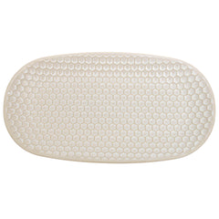 Beige Textured Ceramic Platter | 5.5 x 10 Inch