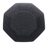 Black Ceramic Platter – 10 Inches | Modern Textured Serving Platter - Habitt