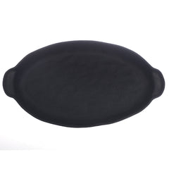 Black Oval Serving Platter – 7 x 13 Inch | Elegant Matte Finish Tableware