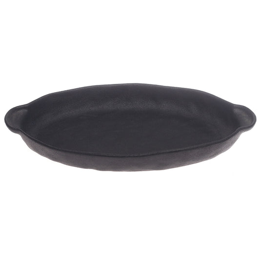 Black Oval Serving Platter – 7 x 13 Inch | Elegant Matte Finish Tableware