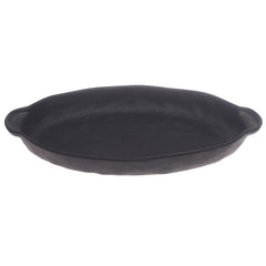 Black Oval Serving Platter – 7 x 13 Inch | Elegant Matte Finish Tableware