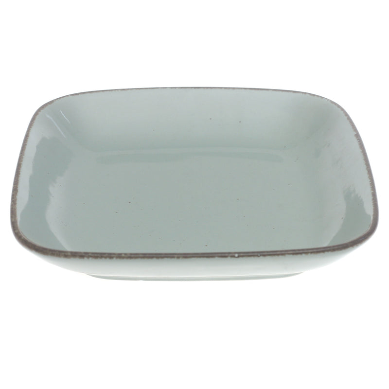Green Square Serving Platter – 8.5 Inch | Contemporary Rustic Tableware - Habitt
