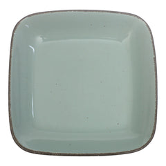 Green Square Serving Platter – 8.5 Inch | Contemporary Rustic Tableware - Habitt