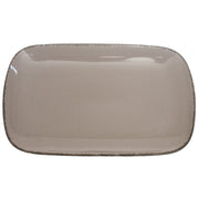 Grey Rectangular Serving Platter – 8 x 13 Inch | Rustic Glazed Tableware - Habitt
