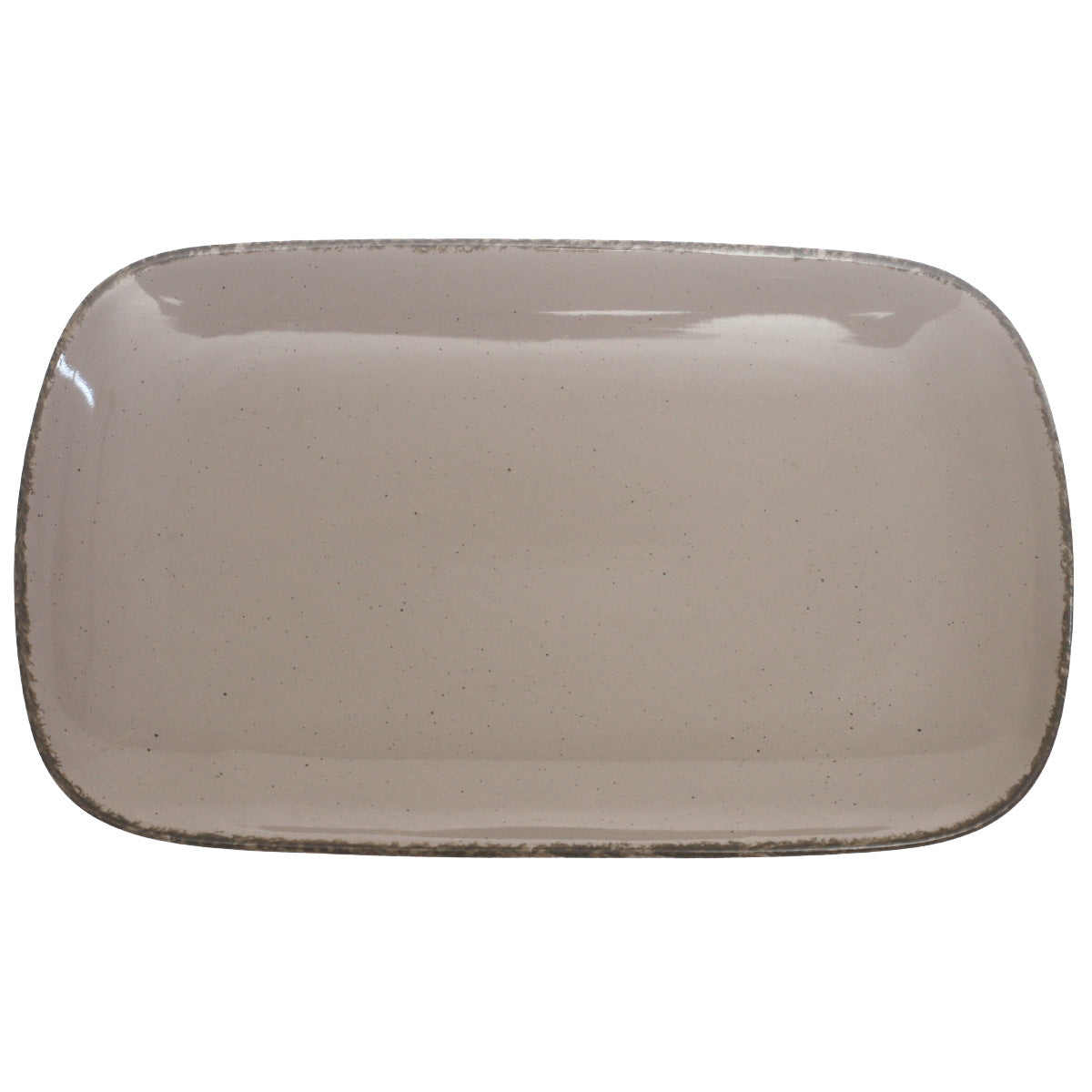 Grey Rectangular Serving Platter – 8 x 13 Inch | Rustic Glazed Tableware