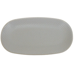 Light Blue Textured Ceramic Platter | 5.5 x 10 Inch