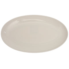 White Ceramic Platter 7 x 12 Inch – Elegant Oval Serving Plate