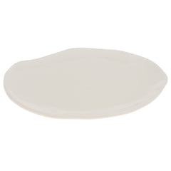 White Ceramic Platter 8 x 6.5 Inch – Organic Shape Serving Plate