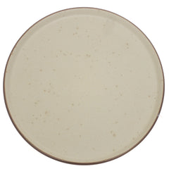 Beige Ceramic Quarter Plate 8 Inch | Minimalist Speckled Snack & Dessert Plate
