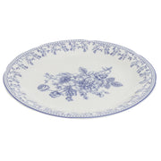 Blue & White Floral Quarter Plate 8 Inch – Classic Ceramic Side Plate - Habitt