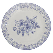 Blue & White Floral Quarter Plate 8 Inch – Classic Ceramic Side Plate - Habitt
